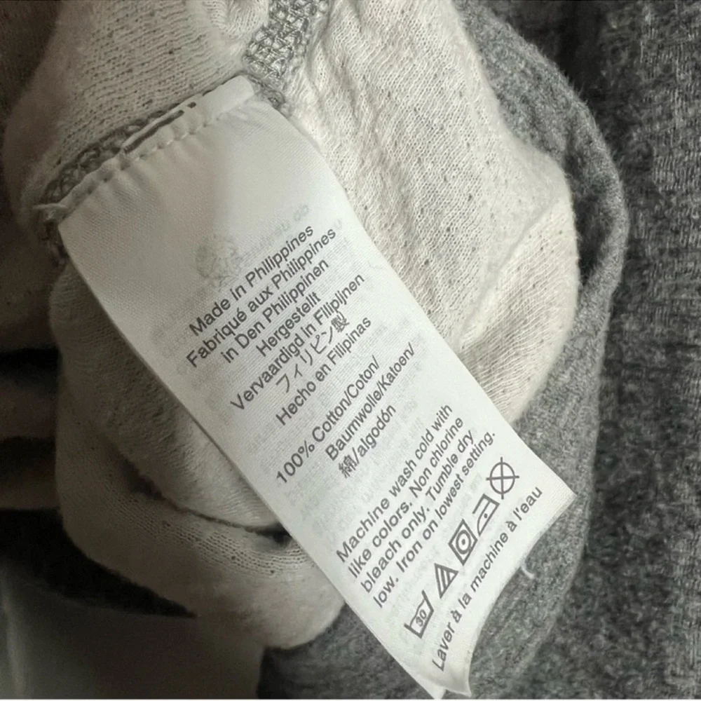 J. Crew Heathered Gray 1/4 Zip Pullover Sweater Large